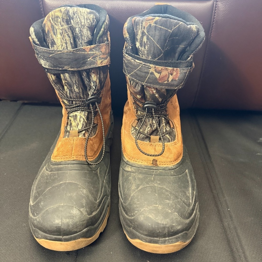 Ozark Trail  Winter Pack Thinsulate  Boots Brown &Camo ‎ Men's  US Size 12